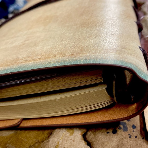 Vintage Travel Wrap Journal + Embellishments - Picture 7 of 7